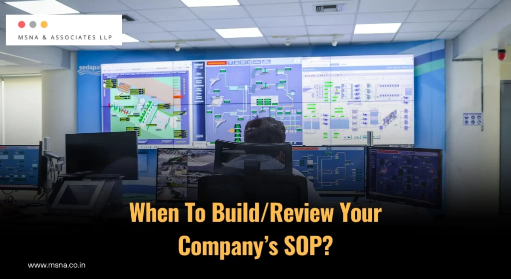When To Build/Review Your Company’s SOP? MSNA Guide