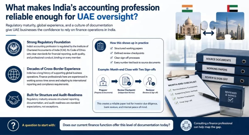India’s accounting profession supporting reliable UAE oversight through regulatory compliance, cross-border finance expertise, structured documentation, and audit-ready reporting- MSNA ASSOCIATES