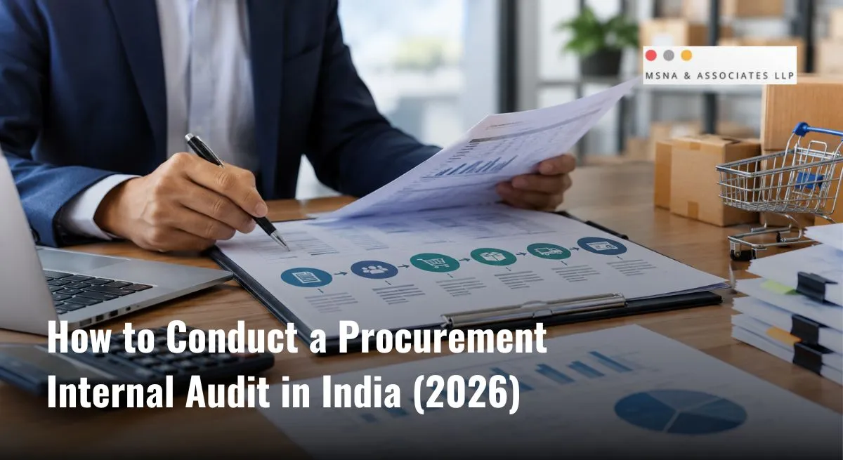 Procurement internal audit in India showing purchase order review, supplier documentation, and procurement control assessment-MSNA ASSOCIATES