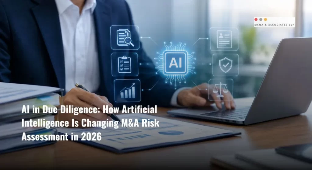 AI due diligence for M&A risk assessment, featuring AI-powered document analysis, financial review, and compliance checks-MSNA ASSOCIATES