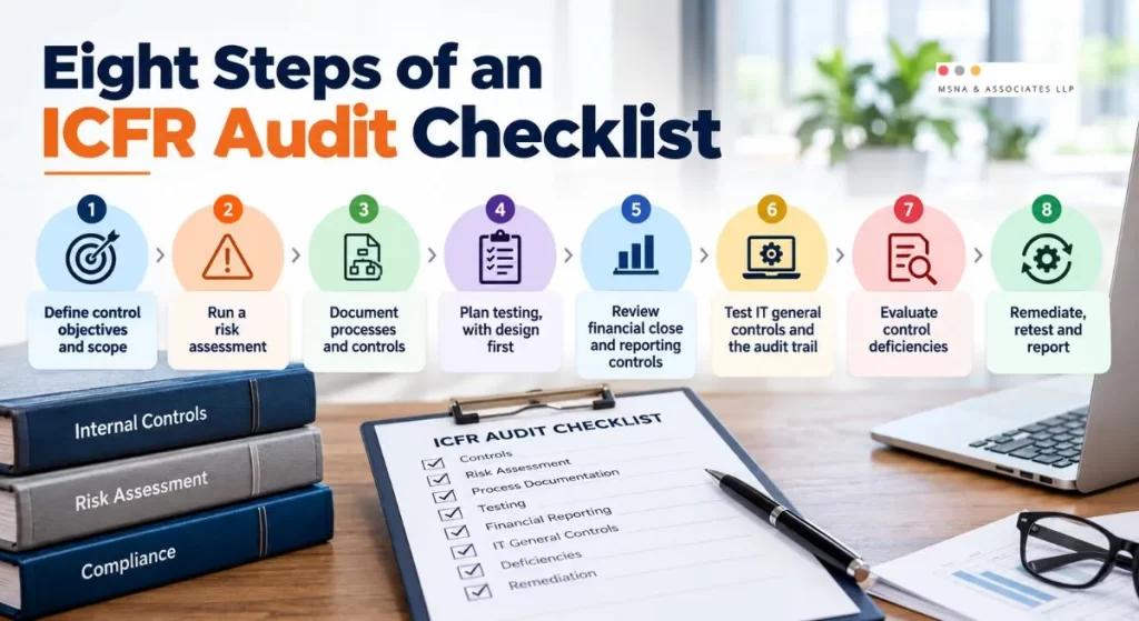 Eight steps of an ICFR Audit Checklist-MSNA ASSOCIATES