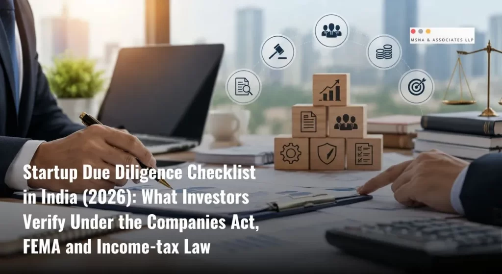 Startup due diligence checklist for reviewing financial records, legal compliance and investor readiness in India-MSNA ASSOCIATES